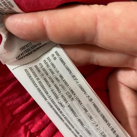 NWT Abercrombie & Fitch Women's Pink Wide Leg Casual Pants - XL R - Picture 15 of 15